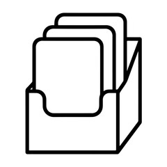 playing card organizer icon on white background vector
Vector line icon board games