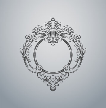 Classic Ornamental Frame with Royal Baroque Motifs