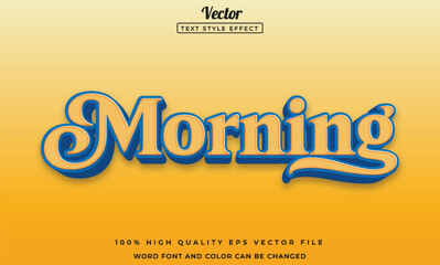 Morning text effect