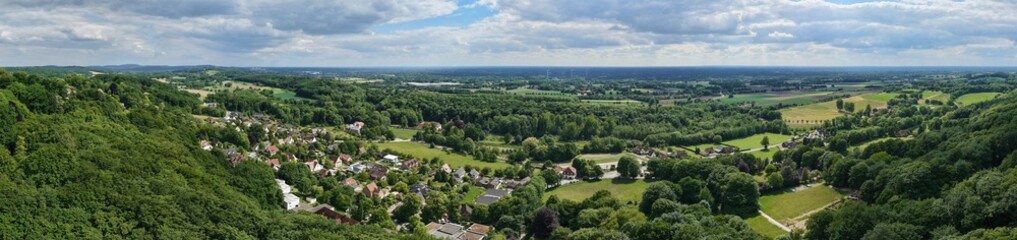Obraz premium Panoramic view of the city of Tecklenburg, Germany