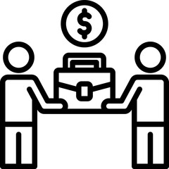 Fototapeta premium Business Collaboration Icon