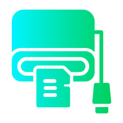 micro sd Gradient icon