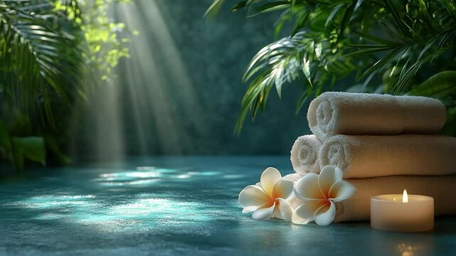 Serene Spa Setting: Tropical Relaxation