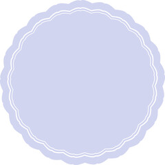 동그란 연보라색 레이스 공백