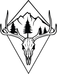 vector illustration of a winter landscape