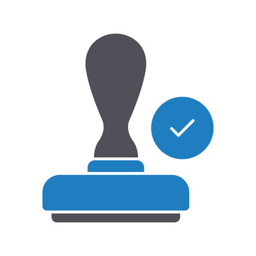 Approval stamp :Vector Icon which can easily modify or edit