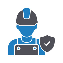 Worker insurance :Vector Icon which can easily modify or edit