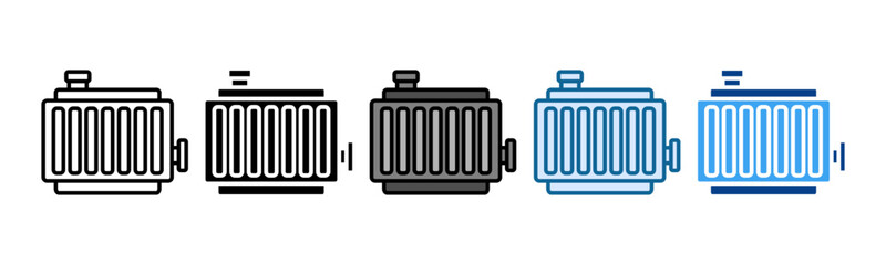 Radiator Icon Set Multiple Style Collection