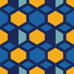pattern with hexagon
