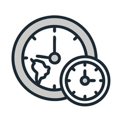 Fototapeta premium Understanding Time Zones A Comprehensive Overview of Global Time Discrepancies and the Impact on International Communication and Business Operations
