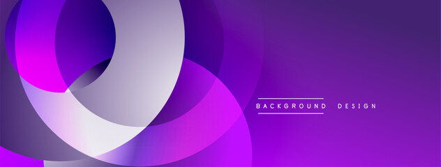 Abstract purple design features flowing shapes, gradients. Modern aesthetic, suitable for digital backgrounds, presentations.
