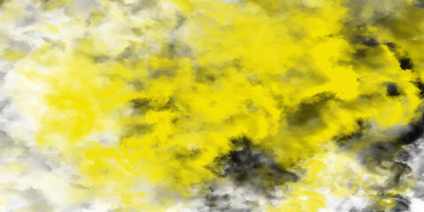 Abstract yellow and gray watercolor texture with brushstroke effects for modern design applications
