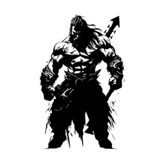 vector illustration of a warrior 2