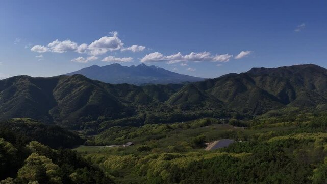 山梨県から眺める八ヶ岳連峰（空撮・） - 山梨県北杜市,日本