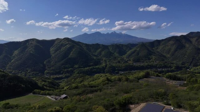 山梨県から眺める八ヶ岳連峰（空撮） - 山梨県北杜市,日本