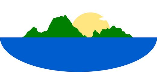 Obraz premium 해가 뜨는 섬 독도 바다