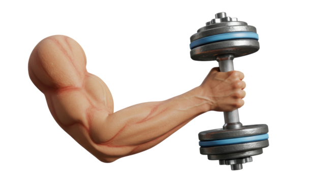 Isolated Strong Arm with Dumbbell
