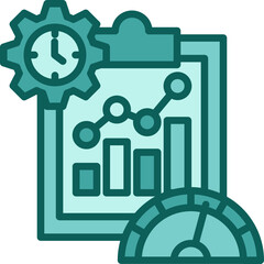 Productivity Metrics solid icon
