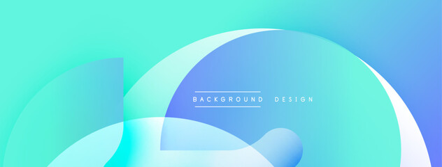 Abstract fluid shapes, turquoise, blue gradients. Modern design element for backgrounds, presentations, digital art. Minimalist aesthetic.