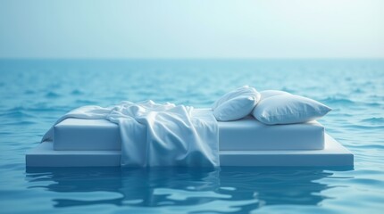 Tranquil bed of flowing water with gentle ripples for relaxation themes and zen decor