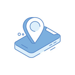 Mobile Gps Icon vector