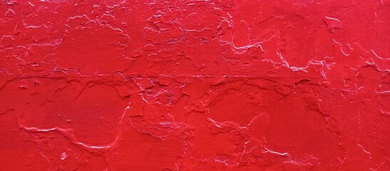 Textured Red Painted Metal Surface