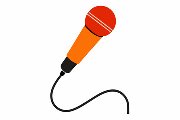 microphone on white background