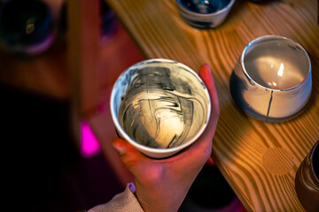 Coffee Cup Art Workshop and Colorful Ceramic Creations