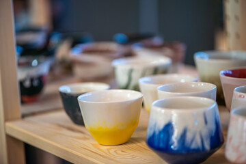 Coffee Cup Art Workshop and Colorful Ceramic Creations