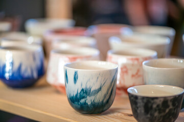 Coffee Cup Art Workshop and Colorful Ceramic Creations