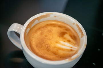 Close-Up View of a Perfect Cappuccino
