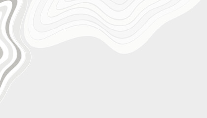 Gray Wave Neutral Background for Presentations, Vector Illustration