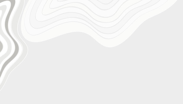 Gray Wave Neutral Background for Presentations, Vector Illustration