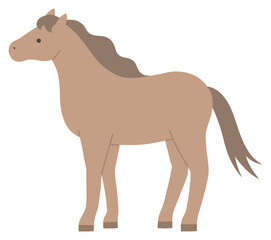 馬のベクターイラスト。干支、十二支、午、うま、午年、年賀状