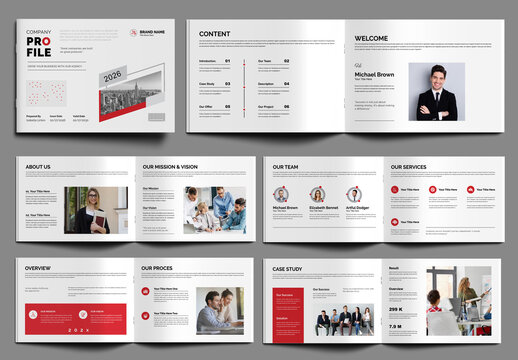 Company Profile Layout Landscape