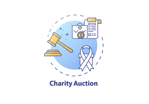 Charity Auction Icon Vector Fundraising Support Icon Transparent