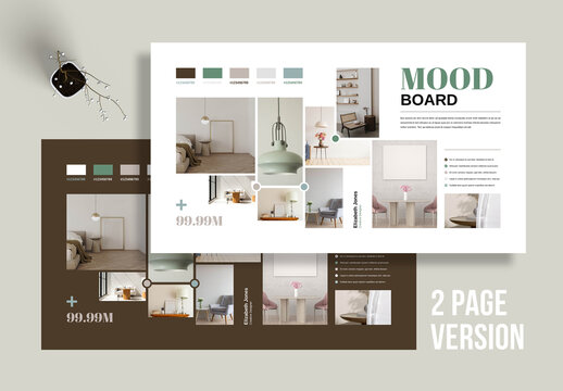 Modern MoodBoard Template for Creative Branding