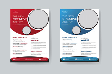 Creative Agency Services Flyer Template Design