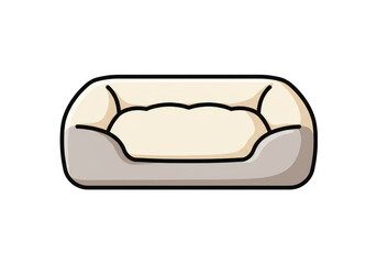 Dog Bed Illustration Pet Furniture Animal Comfort Rest Home Sleep