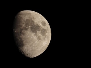 full moon over black