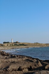 lighthouse on the Mediterranean