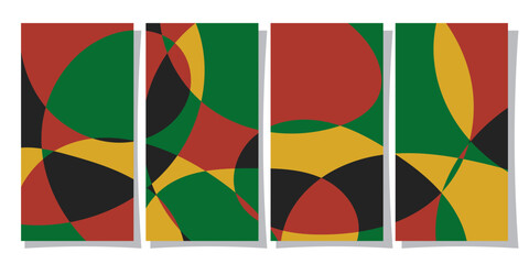 Abstract backgrounds set, abstract juneteenth pattern background juneteenth seamless pattern