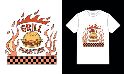 Grill master graphic t-shirt design