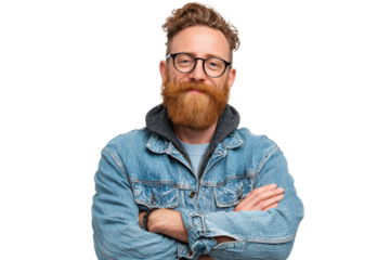 Stylish Creative Leader isolated on Transparent Background PNG