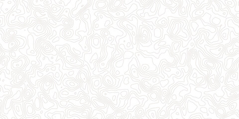 Fototapeta premium Geographic Mountain Relief with Topographic Line Contour Map Background, Seamless Topographic Pattern in Luxury Gold Foil Design.