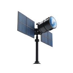 Orbiting eyes capturing our blue marble from the stars ensuring on transparent background