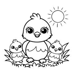 Adorable Cute Animal Coloring Pages, Sweet Kawaii Critters, Fun and Relaxing Designs for Kids and Adults, Printable PDF, Charming Forest and Farm Animals