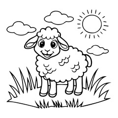 Adorable Cute Animal Coloring Pages, Sweet Kawaii Critters, Fun and Relaxing Designs for Kids and Adults, Printable PDF, Charming Forest and Farm Animals