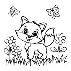 Adorable Cute Animal Coloring Pages, Sweet Kawaii Critters, Fun and Relaxing Designs for Kids and Adults, Printable PDF, Charming Forest and Farm Animals
