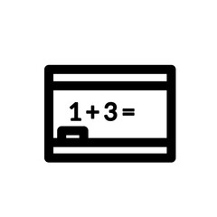 black board line icon